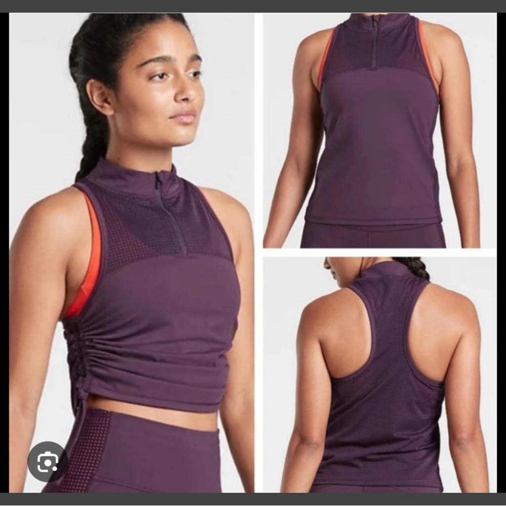 #1566 Athleta Hit It Tank Purple medium